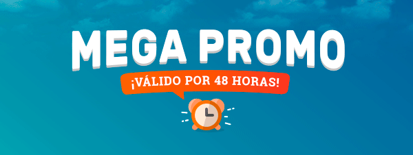Mega Promo. ¡Válido por 48 horas!