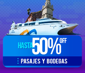 Hasta 55% OFF en Pasajes y Bodegas