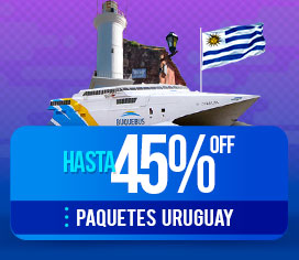 Hasta 45% OFF en Paquetes a Uruguay