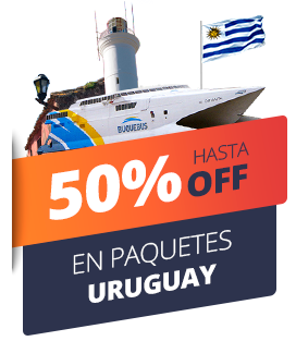 Hasta 50% OFF en Paquetes a Uruguay