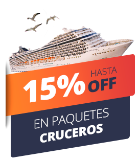 Hasta 15% OFF en Cruceros