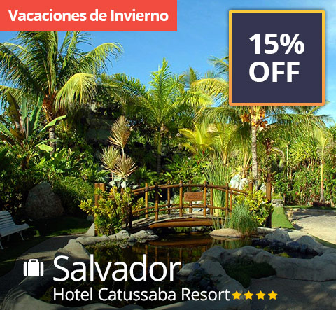 15% OFF Salvador - Hotel Catussaba Resort ****